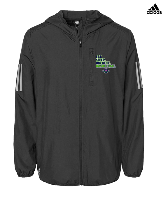 The GO Basketball Club Eat Sleep Breathe - Mens Adidas Full Zip Jacket