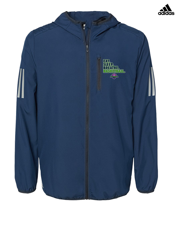 The GO Basketball Club Eat Sleep Breathe - Mens Adidas Full Zip Jacket