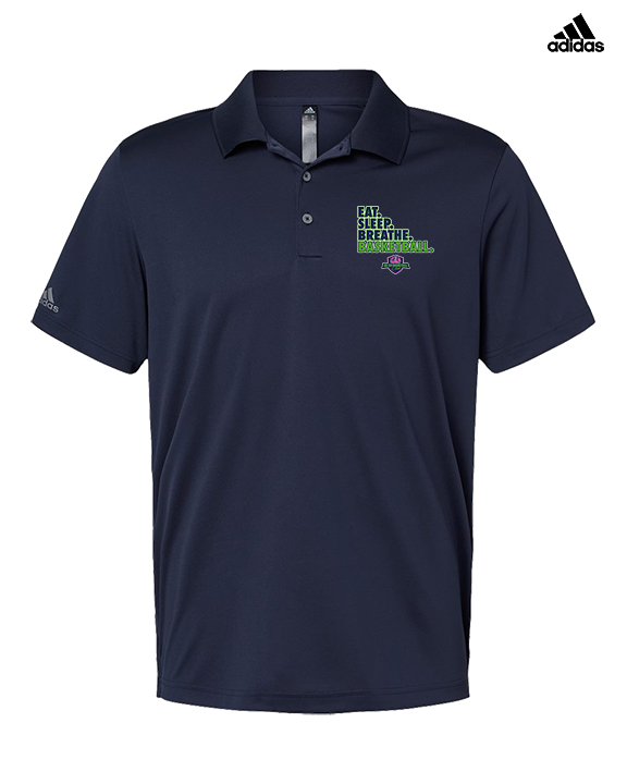 The GO Basketball Club Eat Sleep Breathe - Mens Adidas Polo