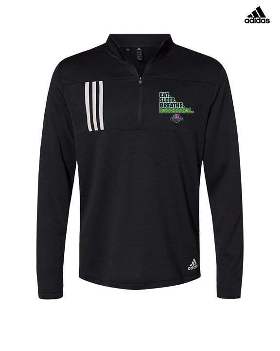 The GO Basketball Club Eat Sleep Breathe - Mens Adidas Quarter Zip