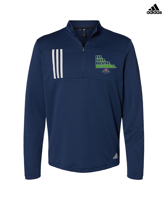 The GO Basketball Club Eat Sleep Breathe - Mens Adidas Quarter Zip