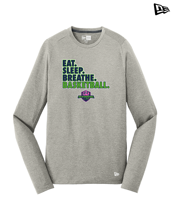 The GO Basketball Club Eat Sleep Breathe - New Era Performance Long Sleeve