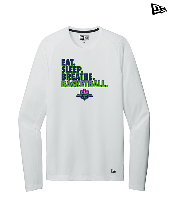 The GO Basketball Club Eat Sleep Breathe - New Era Performance Long Sleeve