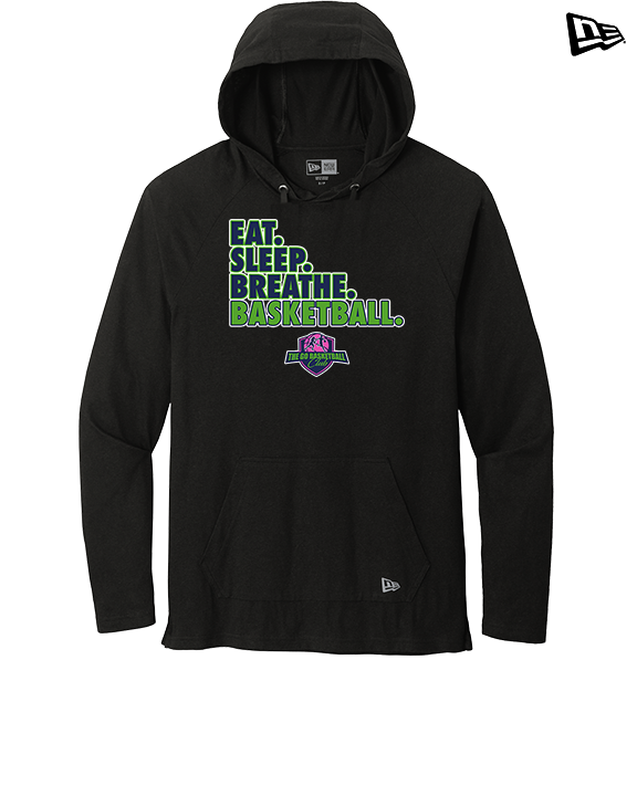 The GO Basketball Club Eat Sleep Breathe - New Era Tri-Blend Hoodie