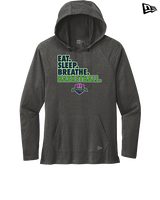 The GO Basketball Club Eat Sleep Breathe - New Era Tri-Blend Hoodie