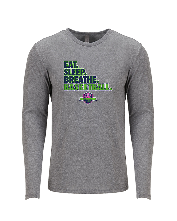 The GO Basketball Club Eat Sleep Breathe - Tri - Blend Long Sleeve