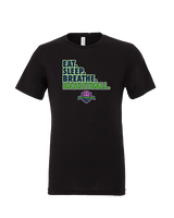 The GO Basketball Club Eat Sleep Breathe - Tri - Blend Shirt