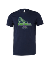 The GO Basketball Club Eat Sleep Breathe - Tri - Blend Shirt