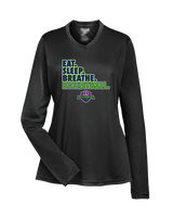 The GO Basketball Club Eat Sleep Breathe - Womens Performance Longsleeve