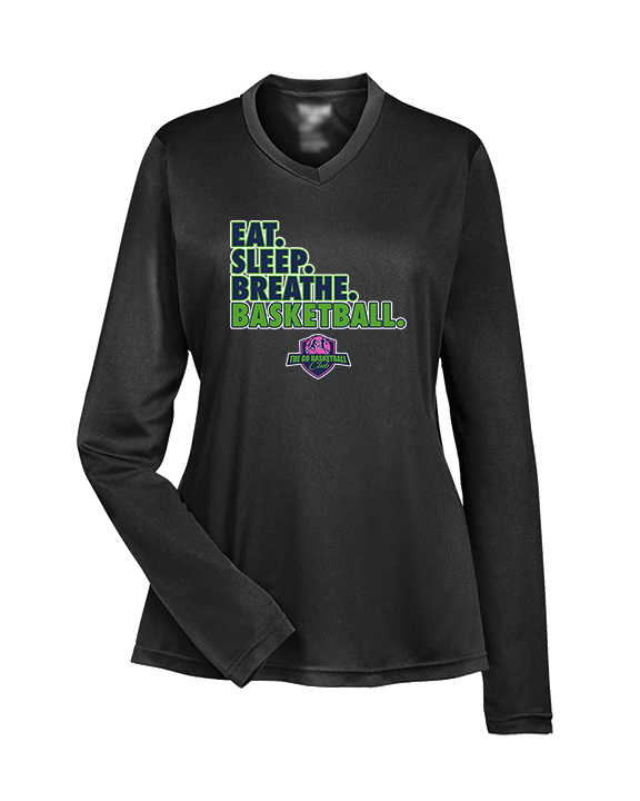 The GO Basketball Club Eat Sleep Breathe - Womens Performance Longsleeve