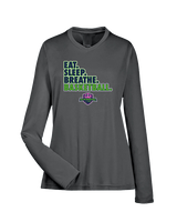 The GO Basketball Club Eat Sleep Breathe - Womens Performance Longsleeve