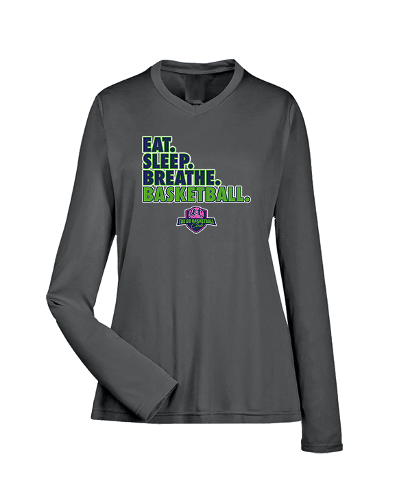 The GO Basketball Club Eat Sleep Breathe - Womens Performance Longsleeve