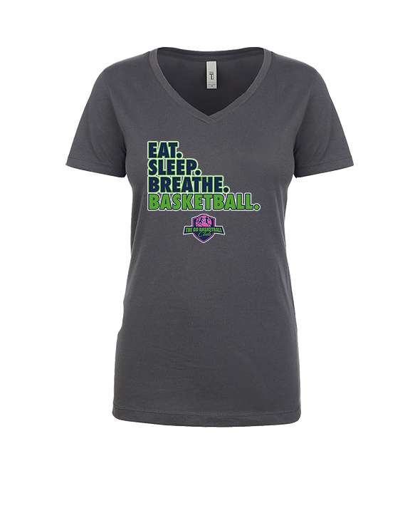 The GO Basketball Club Eat Sleep Breathe - Womens Vneck