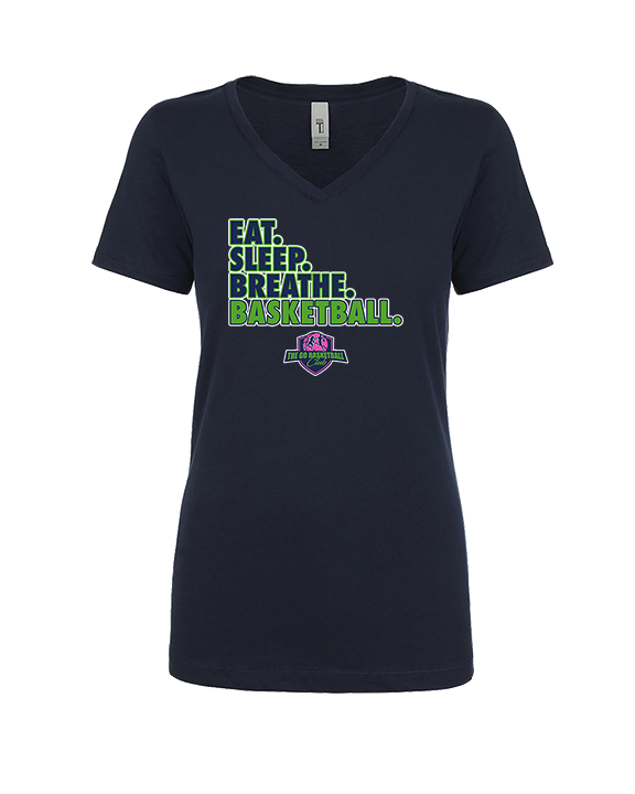 The GO Basketball Club Eat Sleep Breathe - Womens Vneck