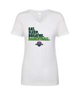 The GO Basketball Club Eat Sleep Breathe - Womens Vneck