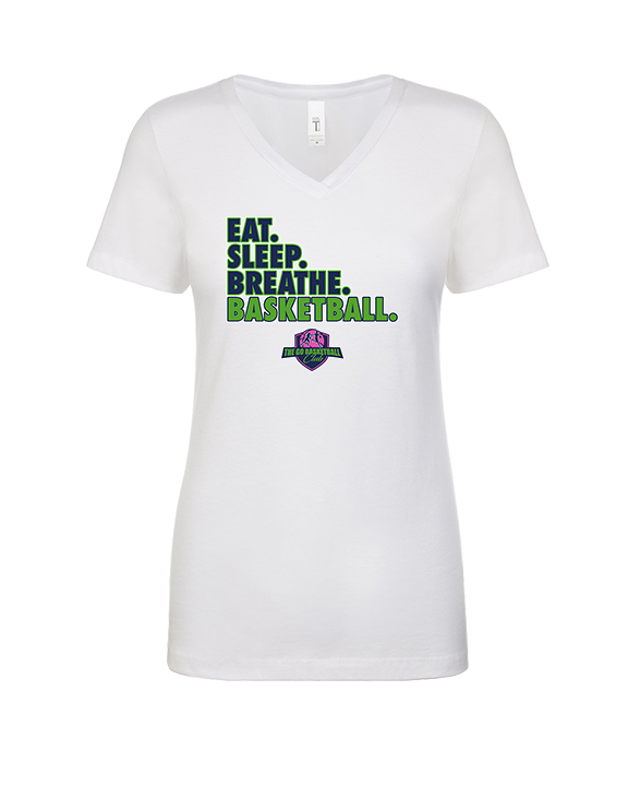 The GO Basketball Club Eat Sleep Breathe - Womens Vneck