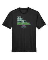 The GO Basketball Club Eat Sleep Breathe - Youth Performance Shirt