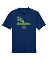 The GO Basketball Club Eat Sleep Breathe - Youth Performance Shirt