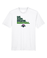 The GO Basketball Club Eat Sleep Breathe - Youth Performance Shirt