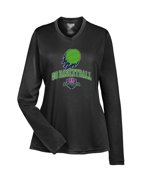 The GO Basketball Club On Fire - Womens Performance Longsleeve