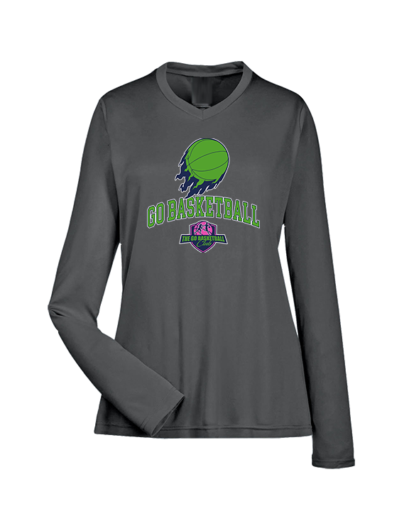 The GO Basketball Club On Fire - Womens Performance Longsleeve