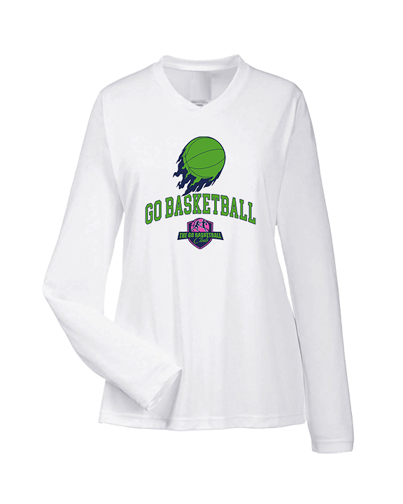 The GO Basketball Club On Fire - Womens Performance Longsleeve