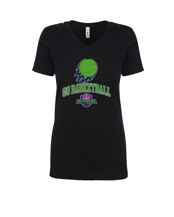 The GO Basketball Club On Fire - Womens Vneck