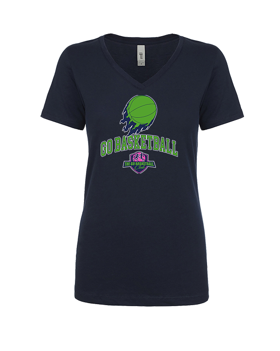 The GO Basketball Club On Fire - Womens Vneck