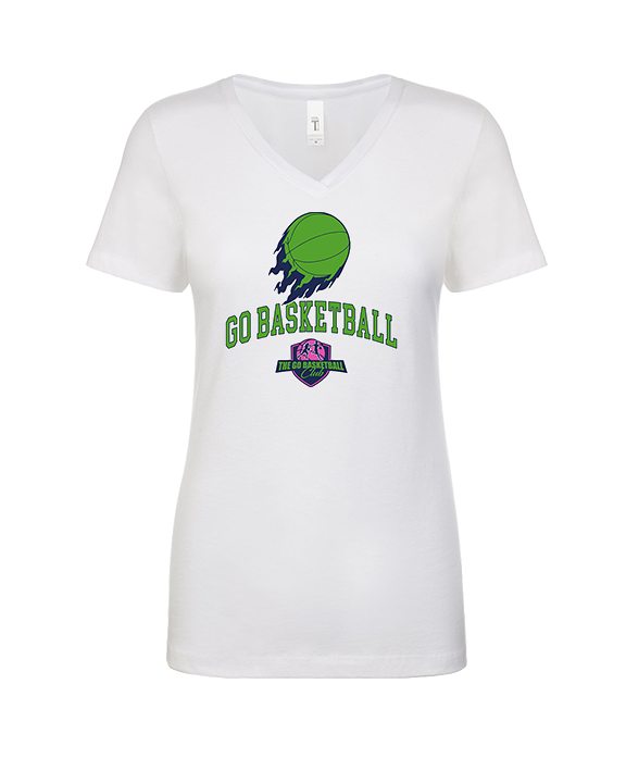 The GO Basketball Club On Fire - Womens Vneck