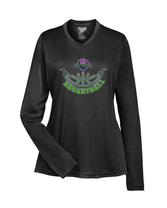 The GO Basketball Club Outline - Womens Performance Longsleeve