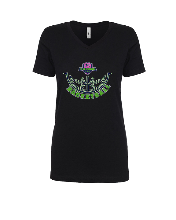 The GO Basketball Club Outline - Womens Vneck