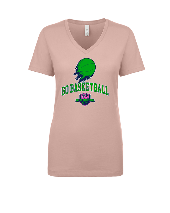 The GO Basketball Club On Fire - Womens Vneck