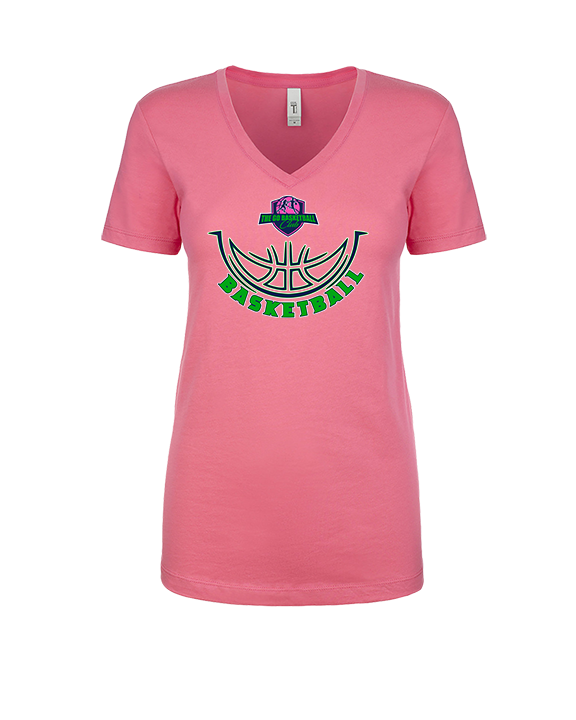 The GO Basketball Club Outline - Womens Vneck