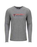 Todd County HS Baseball Basic - Tri-Blend Long Sleeve