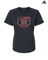 Todd County HS Baseball Plate - Womens Adidas Performance Shirt