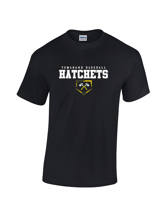 Tomahawk HS Baseball Mascot - Cotton T-Shirt