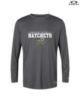 Tomahawk HS Baseball Mascot - Mens Oakley Longsleeve