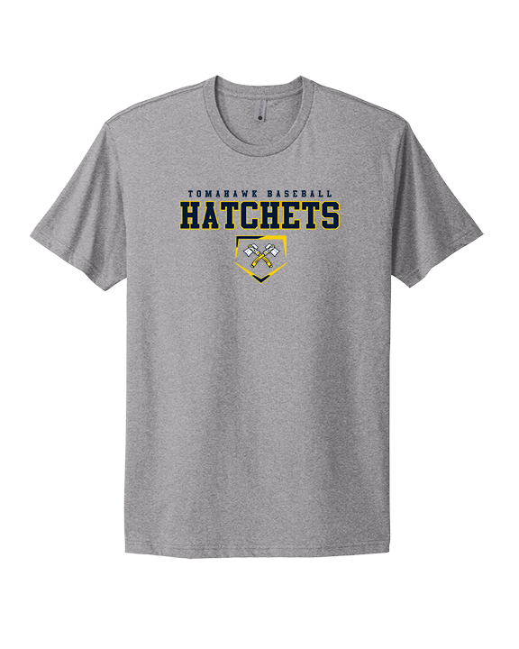 Tomahawk HS Baseball Mascot - Mens Select Cotton T-Shirt