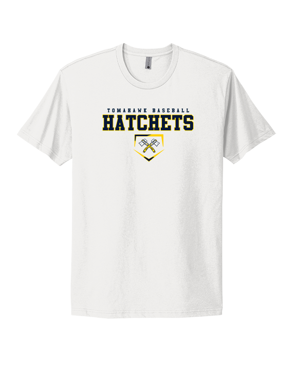 Tomahawk HS Baseball Mascot - Mens Select Cotton T-Shirt