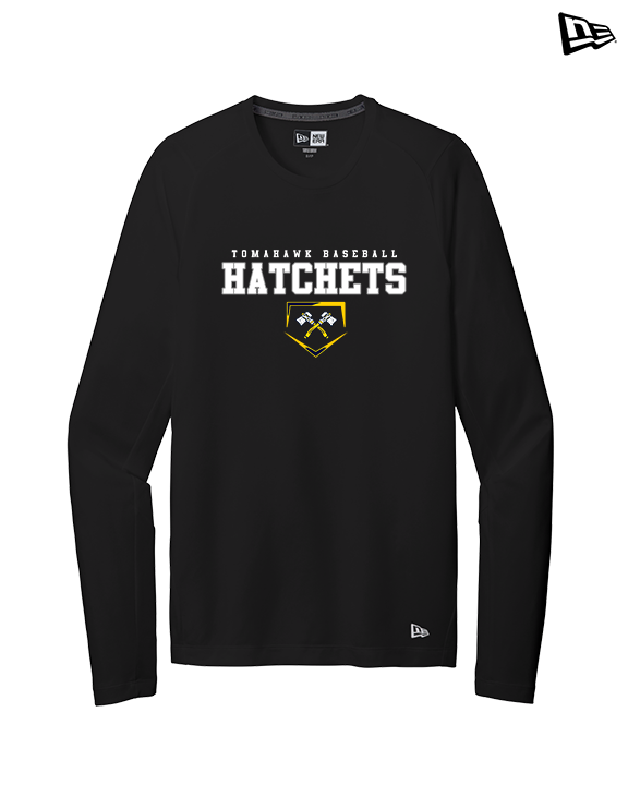 Tomahawk HS Baseball Mascot - New Era Performance Long Sleeve