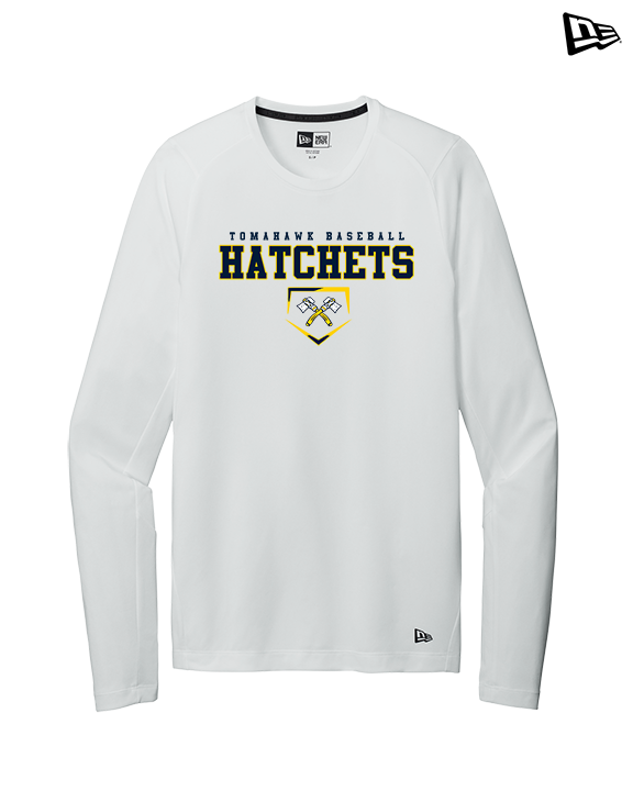 Tomahawk HS Baseball Mascot - New Era Performance Long Sleeve