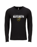 Tomahawk HS Baseball Mascot - Tri-Blend Long Sleeve