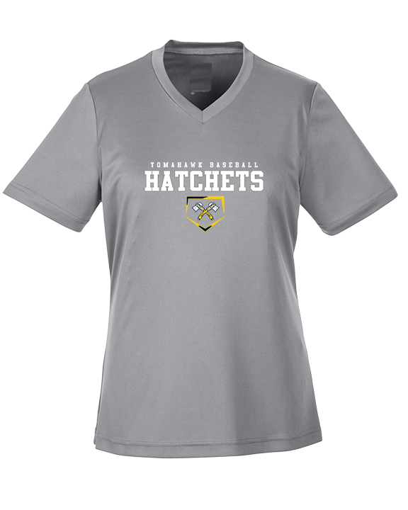 Tomahawk HS Baseball Mascot - Womens Performance Shirt