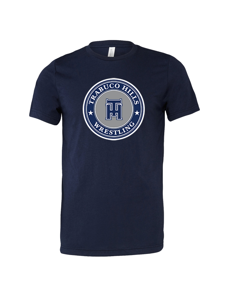 Trabuco Hills HS TH Wrestling Circle - Mens Tri Blend Shirt