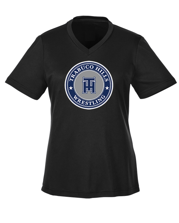 Trabuco Hills HS TH Wrestling Circle - Womens Performance Shirt