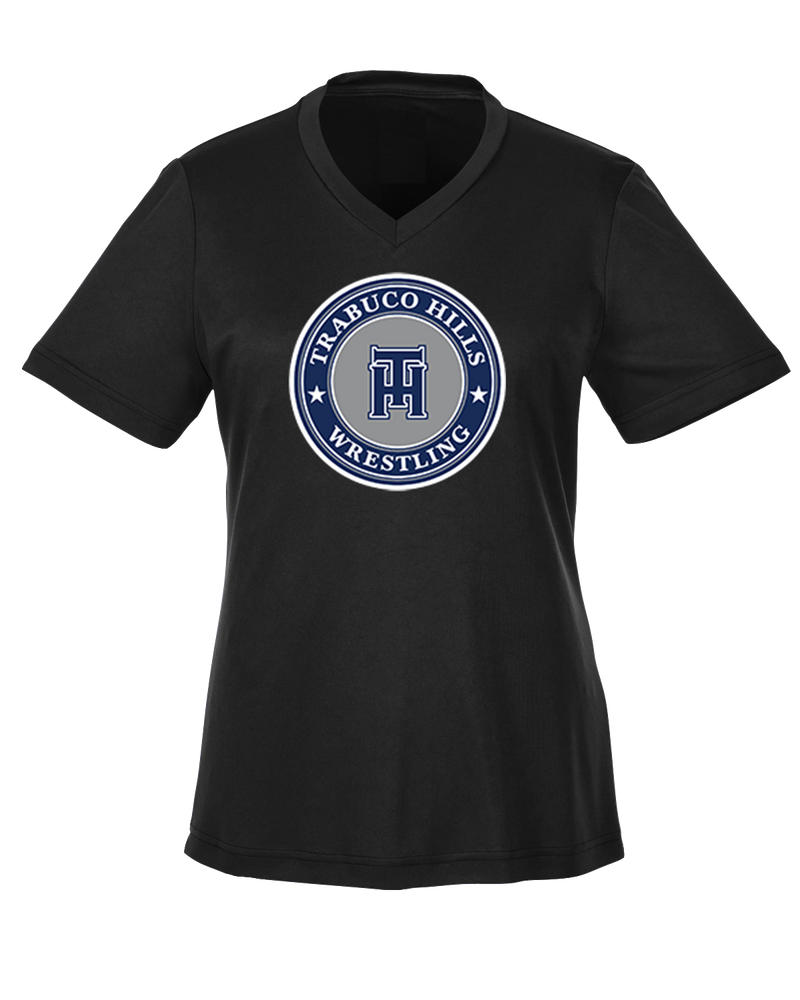 Trabuco Hills HS TH Wrestling Circle - Womens Performance Shirt