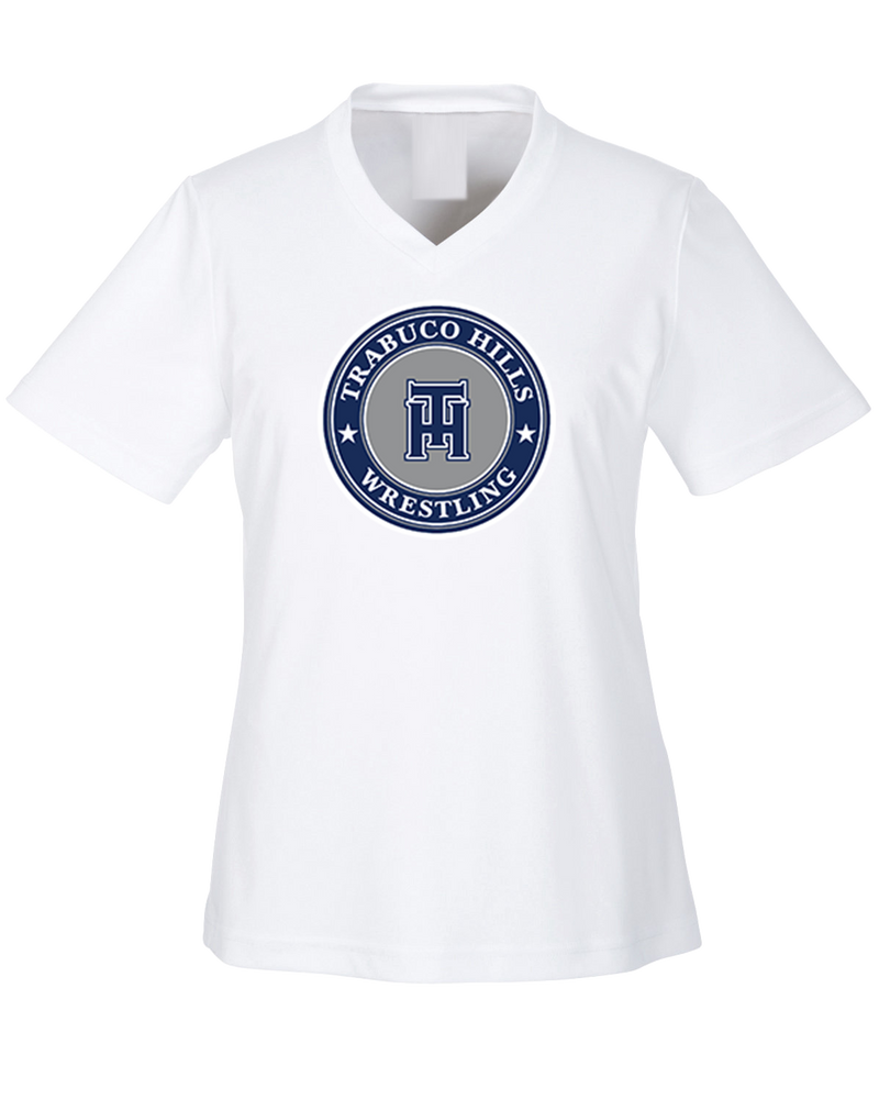 Trabuco Hills HS TH Wrestling Circle - Womens Performance Shirt