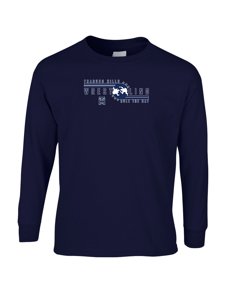 Trabuco Hills HS TH Rule The Mat - Mens Cotton Long Sleeve