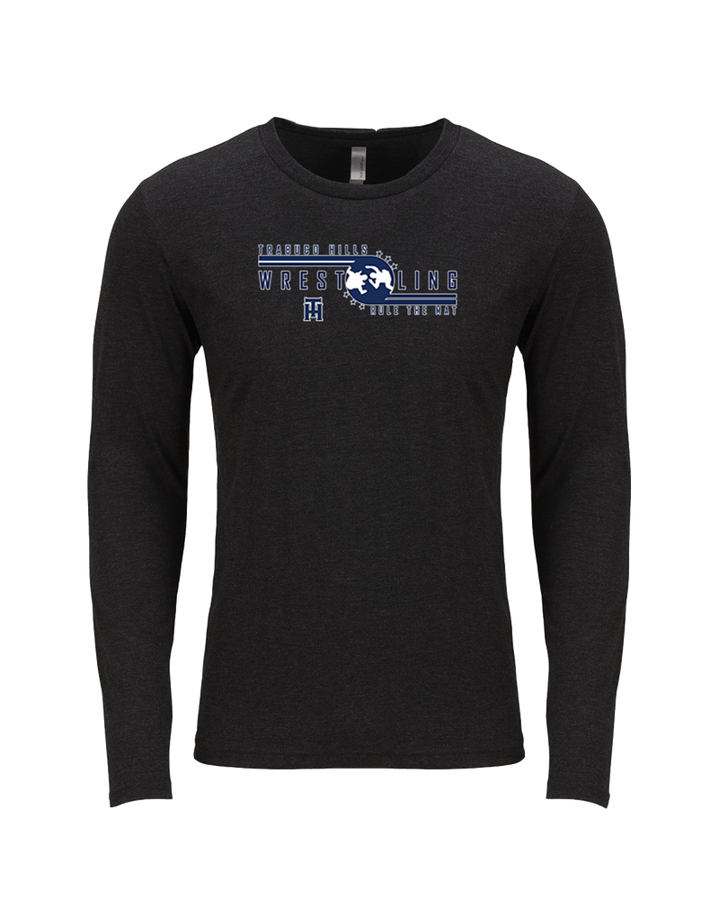 Trabuco Hills HS TH Rule The Mat - Tri Blend Long Sleeve