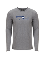 Trabuco Hills HS TH Rule The Mat - Tri Blend Long Sleeve